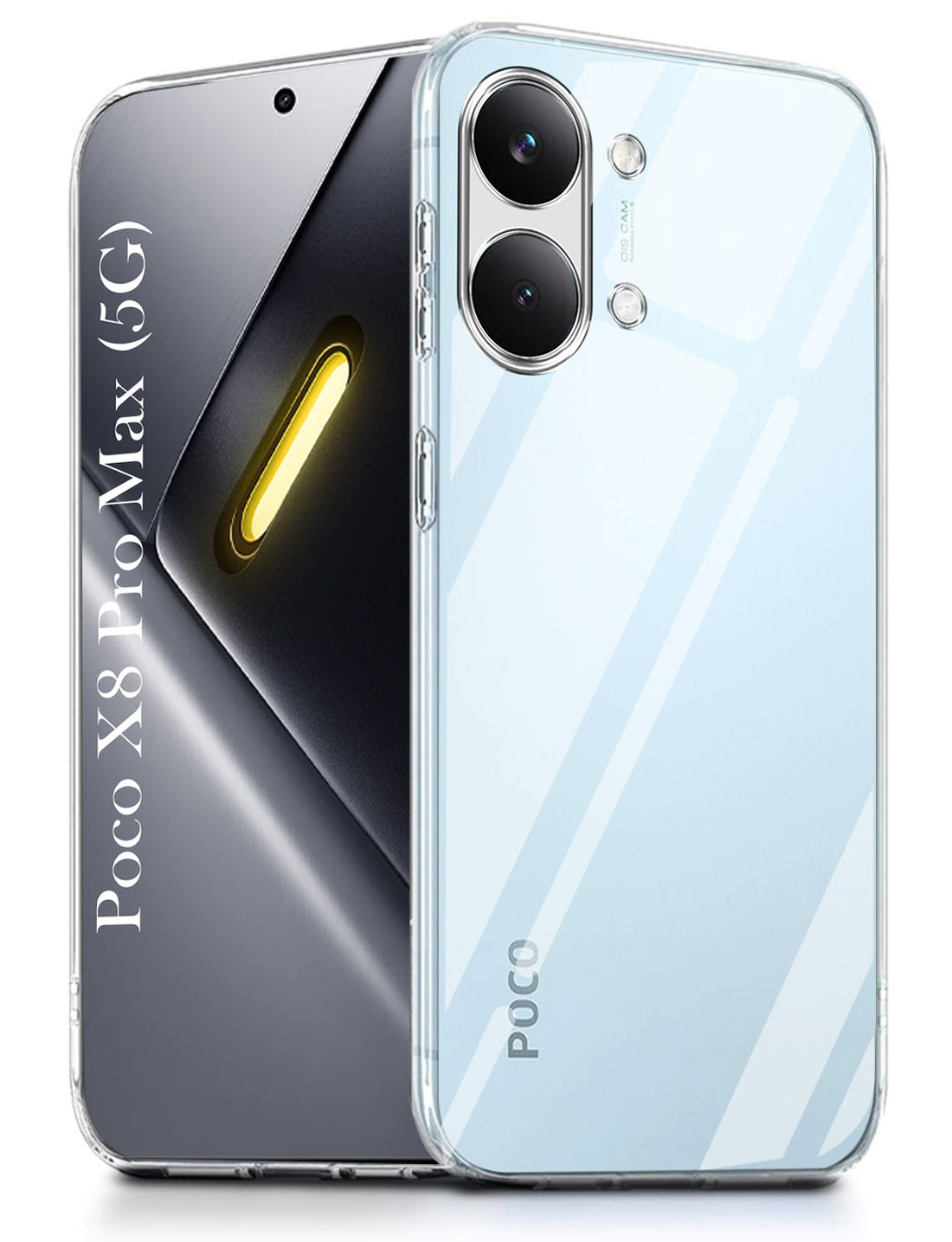 For Poco X8 Pro Max 5G Back Cover Case Silicone (Clear Shockproof Case with Camera Protection | Soft and Flexible | Transparent)