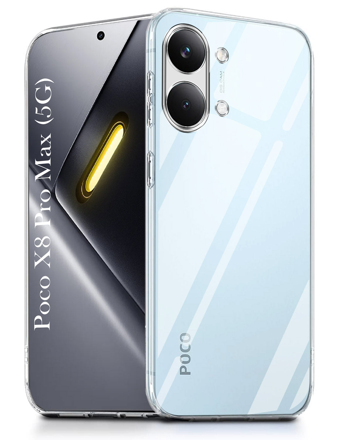 For Poco X8 Pro Max 5G Back Cover Case Silicone (Clear Shockproof Case with Camera Protection | Soft and Flexible | Transparent)