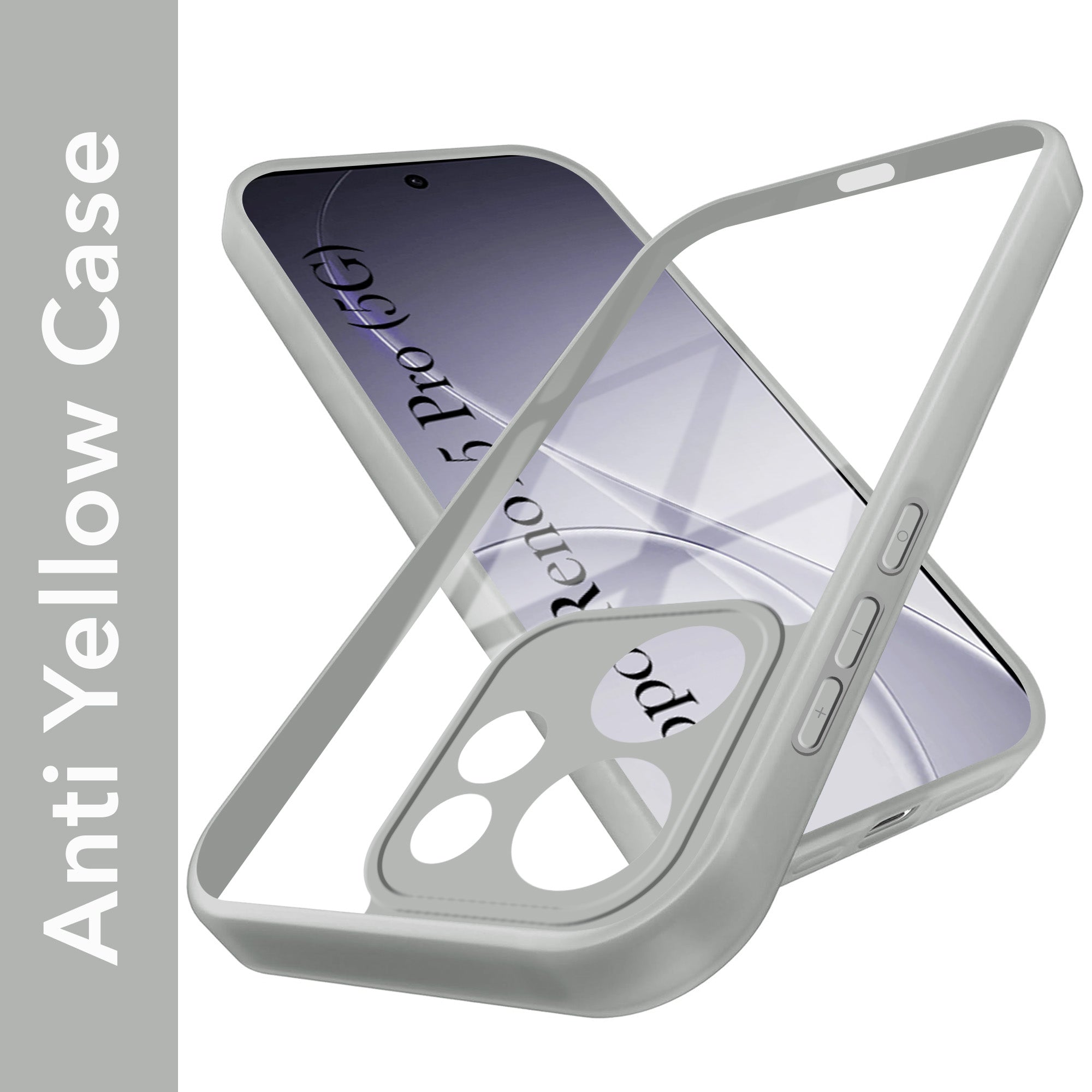 For Oppo Reno15 Pro 5G | Oppo Reno 15 Pro 5G Back Cover Case Ultra-Hybrid (Lifetime Anti Yellow | Anti Scratch | Crystal Clear Shockproof)