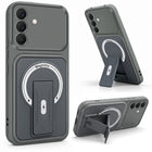 For Samsung Galaxy A57 5G Back Case Cover Metallic (Hybrid Armor Kickstand | MagSafe Compatible | Camera Protection Shockproof)