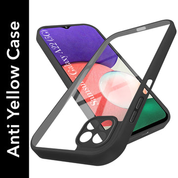 For Samsung Galaxy A22 5G Back Cover Case Ultra-Hybrid (Lifetime Anti Yellow | Anti Scratch | Crystal Clear Shockproof)