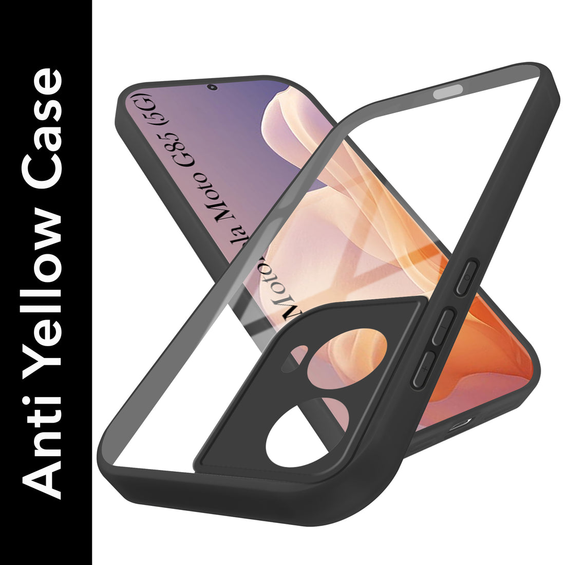 For Motorola Moto G85 5G Back Cover Case (Lifetime Anti Yellow | Anti Scratch | Crystal Clear Shockproof)