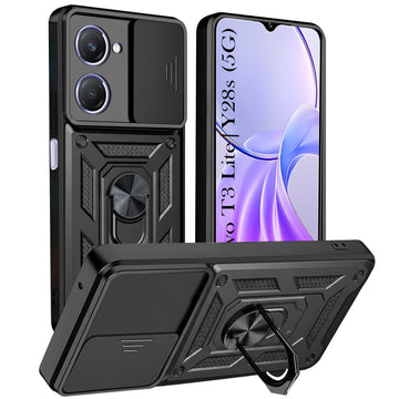 For Vivo T3 Lite 5G | Vivo Y28s 5G Back Cover Case (Hybrid Dual Armor Polycarbonate)