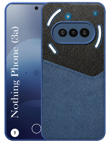 For Nothing Phone 3A Back Cover Case (Dual PU Leather Stitch | Professional Minimalist | Soft and Flexible)