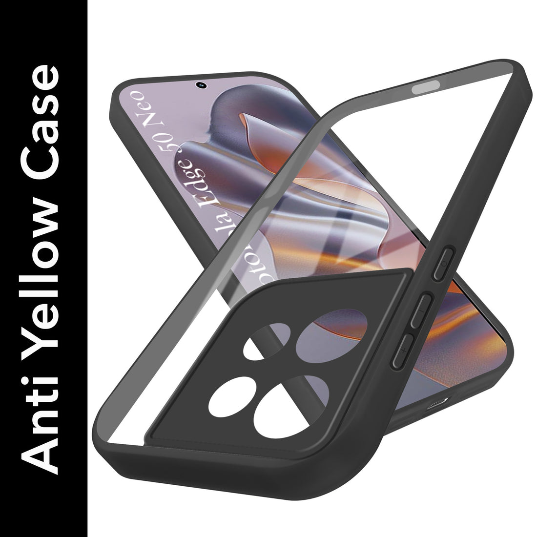 For Motorola Moto Edge 50 Neo Back Cover Case (Lifetime Anti Yellow | Anti Scratch | Crystal Clear Shockproof)