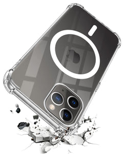 For Apple iPhone 11 Pro Max Back Cover Shockproof Crystal-Clear (Magsafe Wireless Support | Drop & Camera Protection | Hard Polycarbonate)
