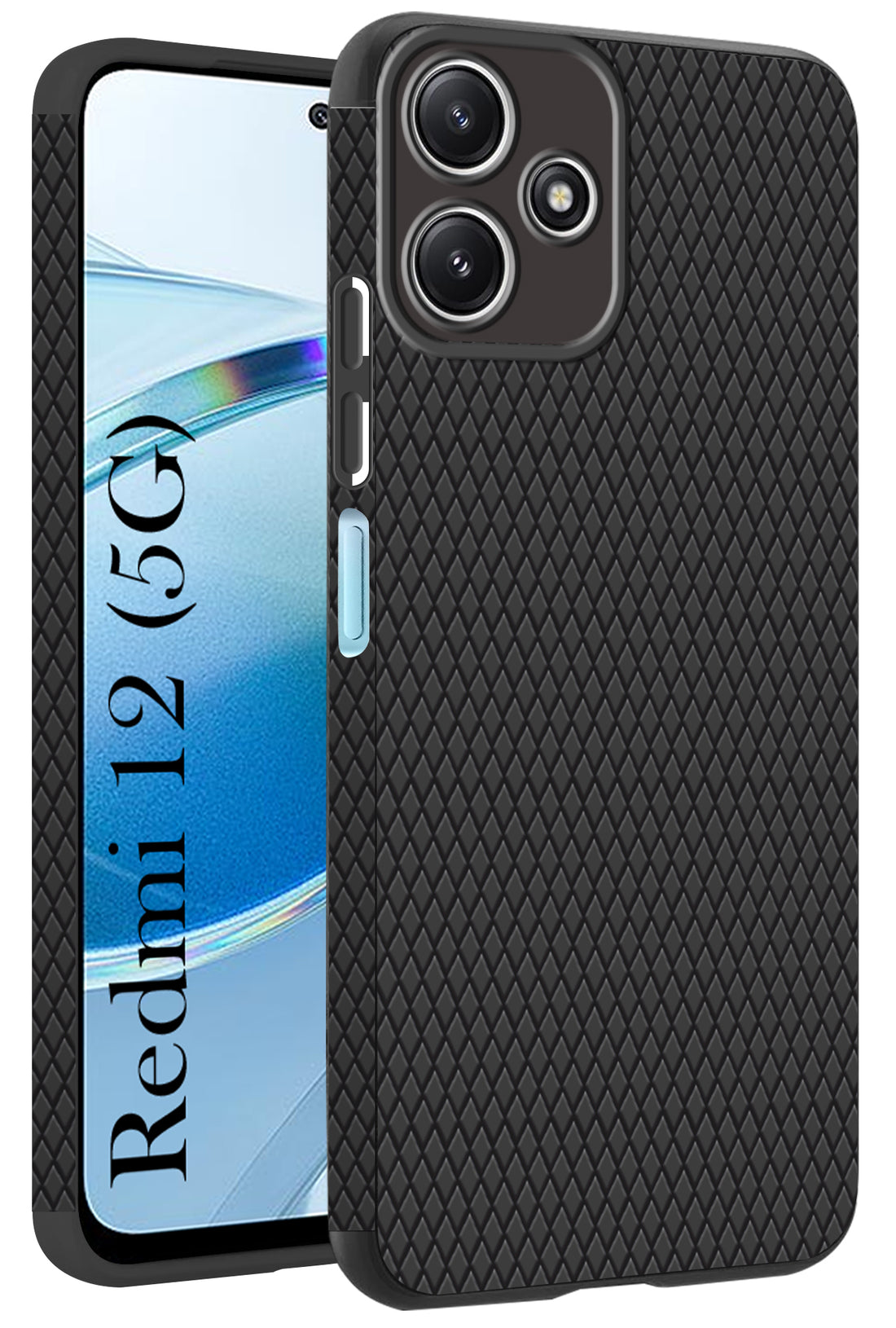 For Redmi 12 5G Back Cover Case (Liquid Silicone | Side Grip | Camera Protection)
