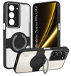 For Realme Narzo 80x Back Cover Case with stand (Built-in Ring Holder Kickstand | Lifetime Anti Yellow | Camera Protection)