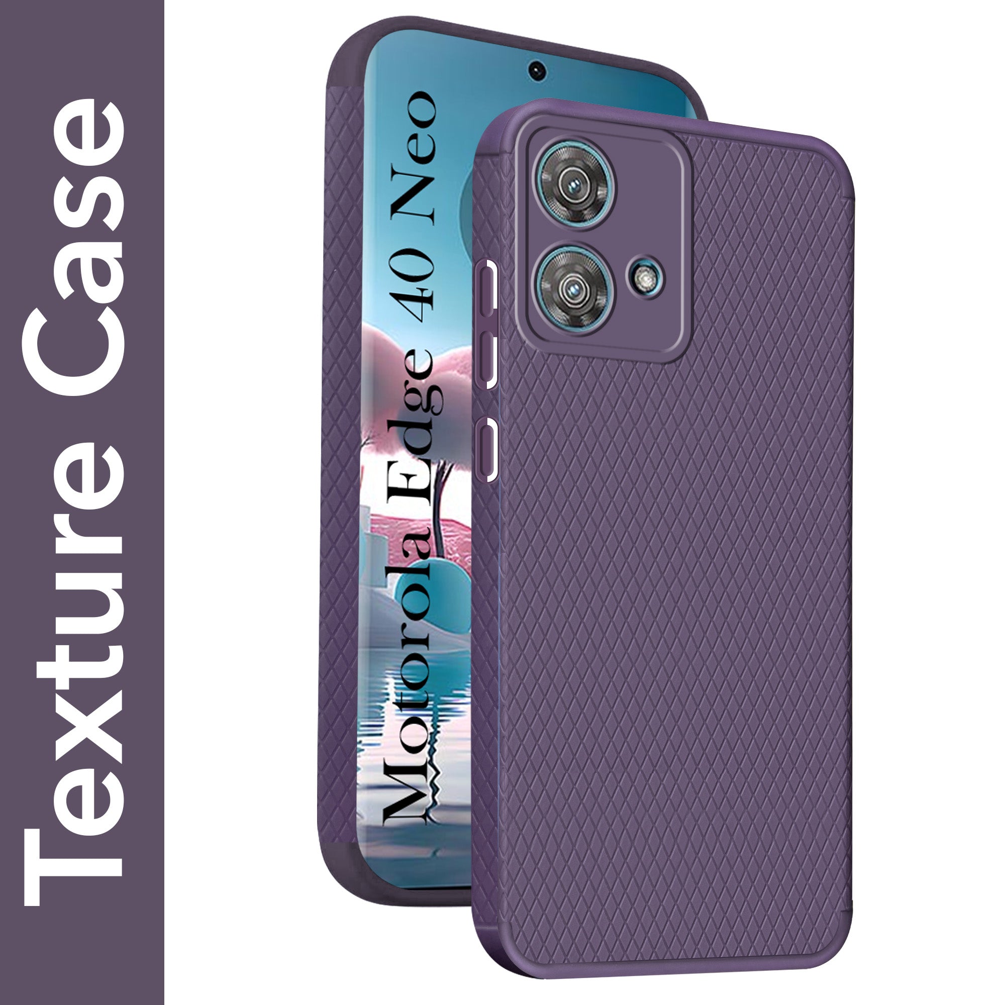 For Motorola Moto Edge 40 Neo Back Cover Case (Liquid Silicone | Side Grip | Camera Protection)