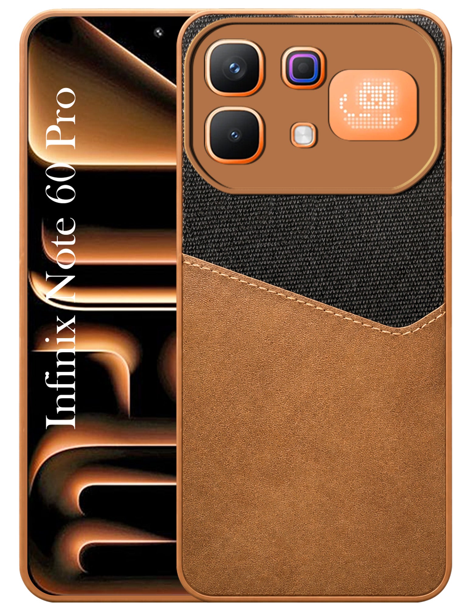 For Infinix Note 60 Pro 5G Back Cover Case (Dual PU Leather Stitch | Professional Minimalist | Soft and Flexible)