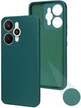 For Realme 15 Back Cover Case (Matte Finish Silicone with Inside Fiber cloth)