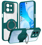 For Vivo Y58 5G Back Cover Case with stand (Built-in Ring Holder Kickstand | Lifetime Anti Yellow | Camera Protection)