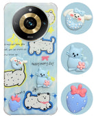 For Realme Narzo 60 Pro Back Cover Case (3D Cute Cartoons | Hard Back Side Soft | Matte Premium Finish | HD Printing)