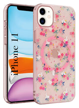 For Apple iPhone 11 (Cute Floral Design | Flower Print for Girls | MagSafe Compatible Wireless Charging)