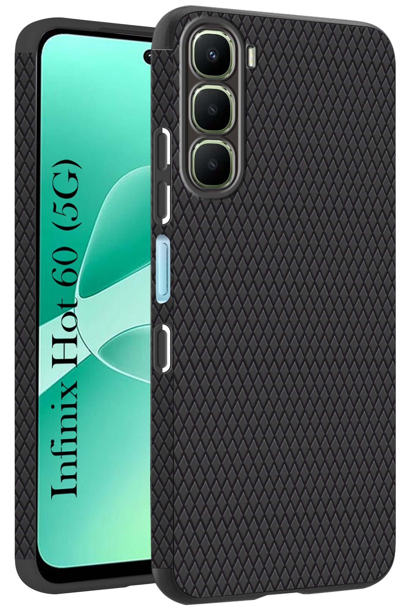 For Infinix Hot 60 5G Back Cover Case (Liquid Silicone | Side Grip | Camera Protection)