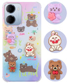 For Redmi 15A 5G Back Cover Case (3D Cute Cartoons | Hard Back Side Soft | Matte Premium Finish | HD Printing)
