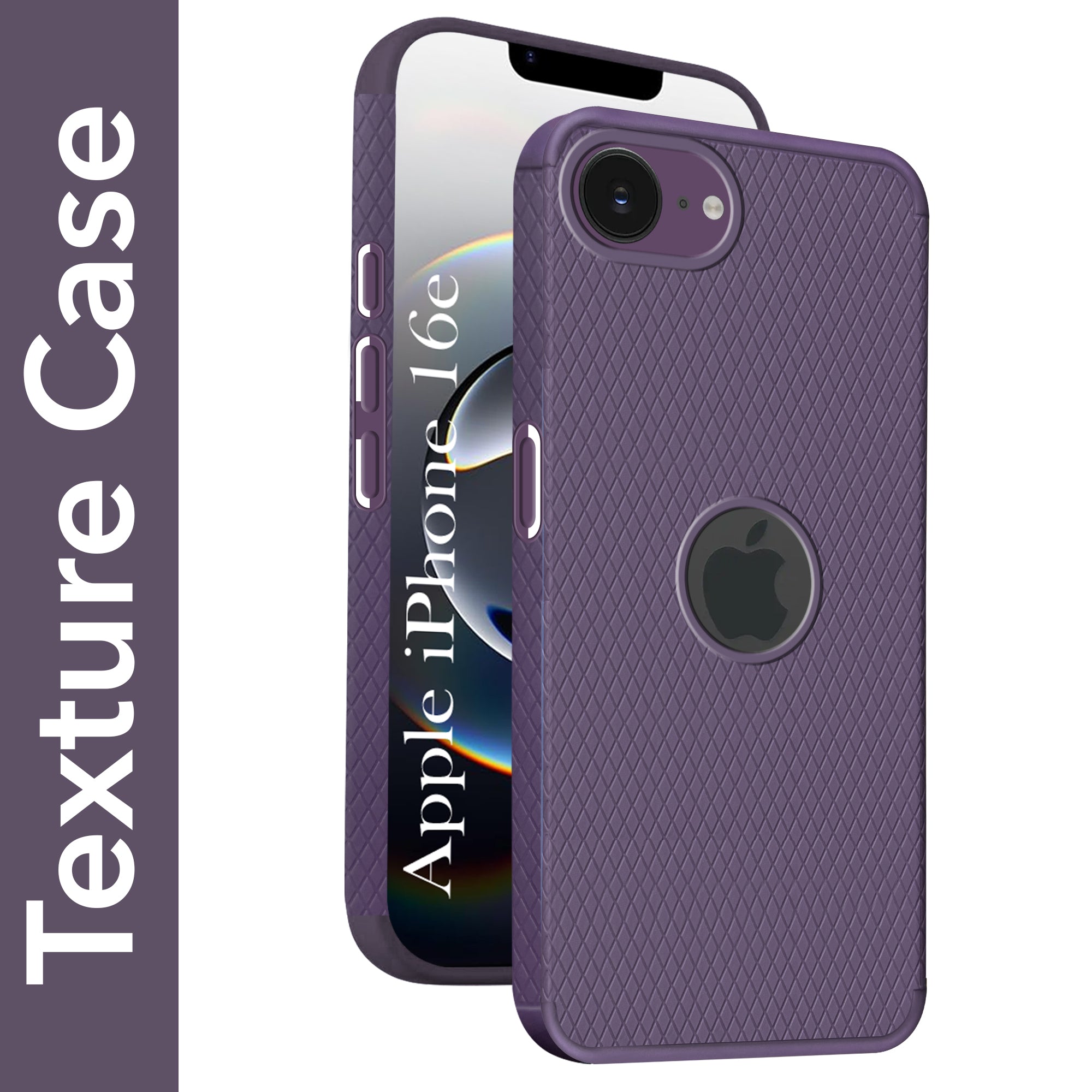 For iPhone 16e | iPhone 17e Back Cover Case (Liquid Silicone | Side Grip | Camera Protection)