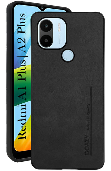 For Xiaomi Redmi A1 Plus | A2 Plus Back Cover Case (Professional Vegan Leather | Camera Protection | Slim & Soft)