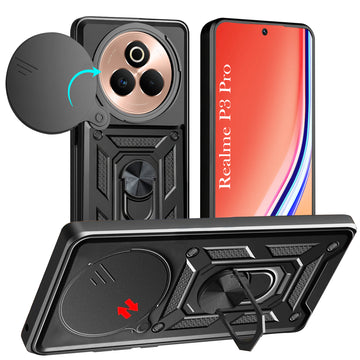 For Realme P3 Pro Back Cover Case (Hybrid Dual Armor Polycarbonate)