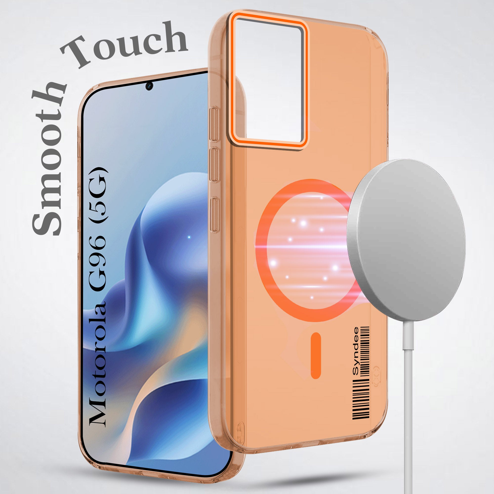 For Motorola Moto G96 Back Cover Case (Soft Touch | Camera Bump Protection | MagSafe Compatible | Matte Finish)