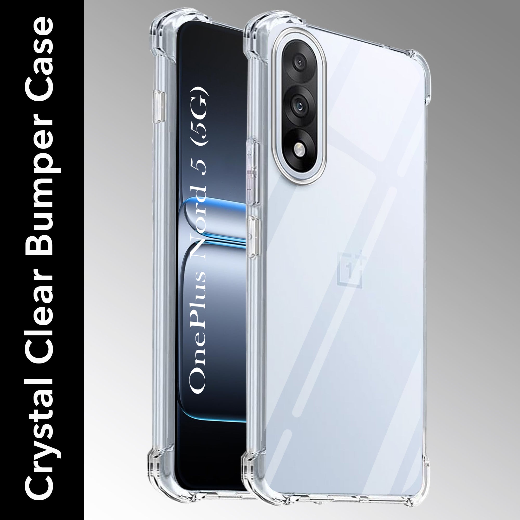 For Oneplus Nord 5 Back Cover (Shockproof Crystal-Clear | Drop & Camera Protection | Hard Polycarbonate)