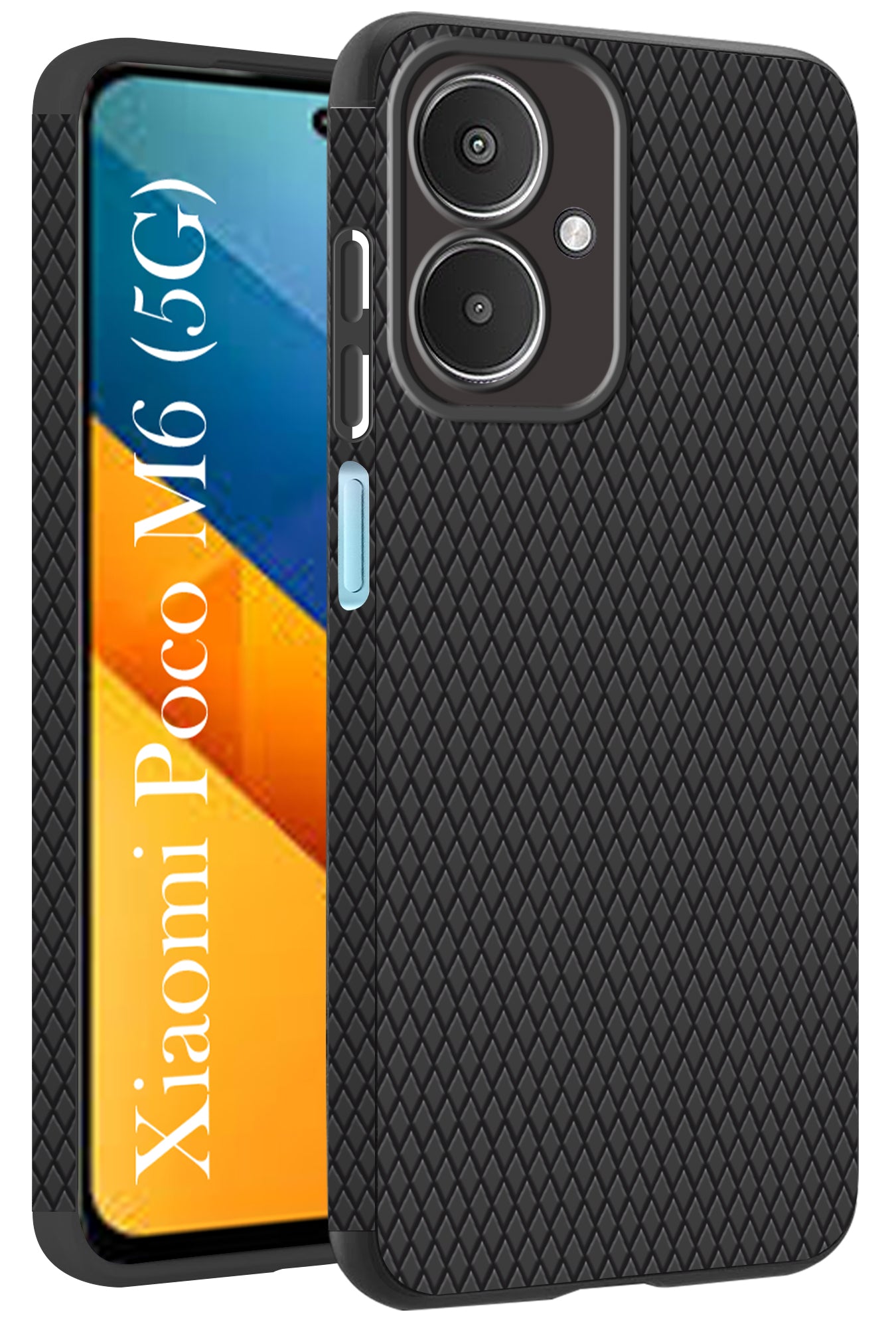 For Poco M6 5G Back Cover Case (Liquid Silicone | Side Grip | Camera Protection)