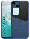 For Vivo V30 Back Cover Case (Dual PU Leather Stitch | Professional Minimalist | Soft and Flexible)