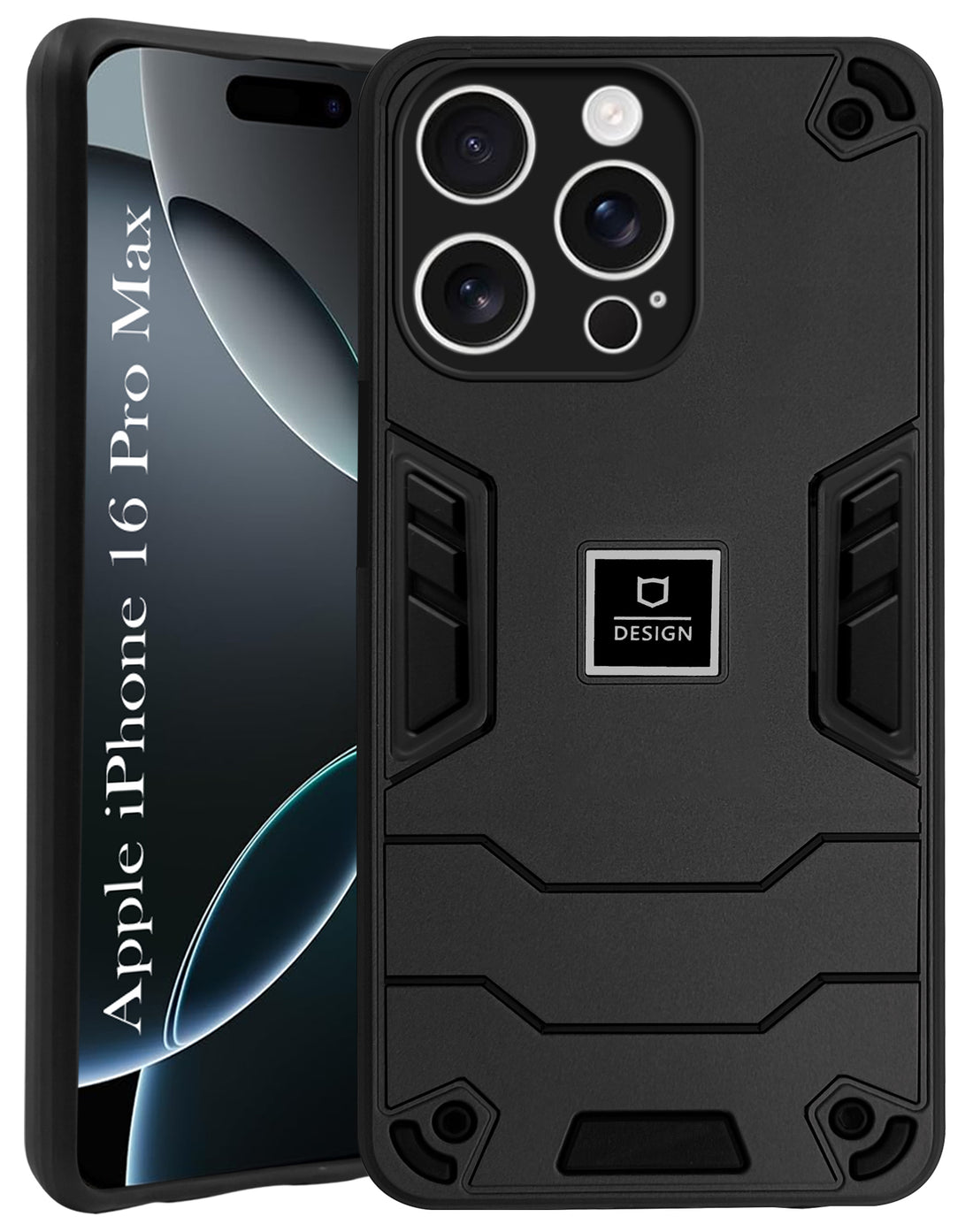 For Apple iPhone 16 Pro Max Back Cover Case (Lightweight Hybrid Shockproof Polycarbonate)