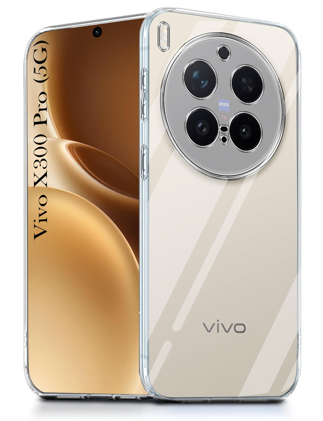 For Vivo X300 Pro Back Cover Case Silicone (Clear Shockproof Case with Camera Protection | Soft and Flexible | Transparent)
