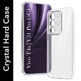 For Vivo T4x | Vivo Y31 Pro Back Cover Case (Hybrid Crystal Panel with Side Soft PU | Camera Protection | HD Clear Shockproof)