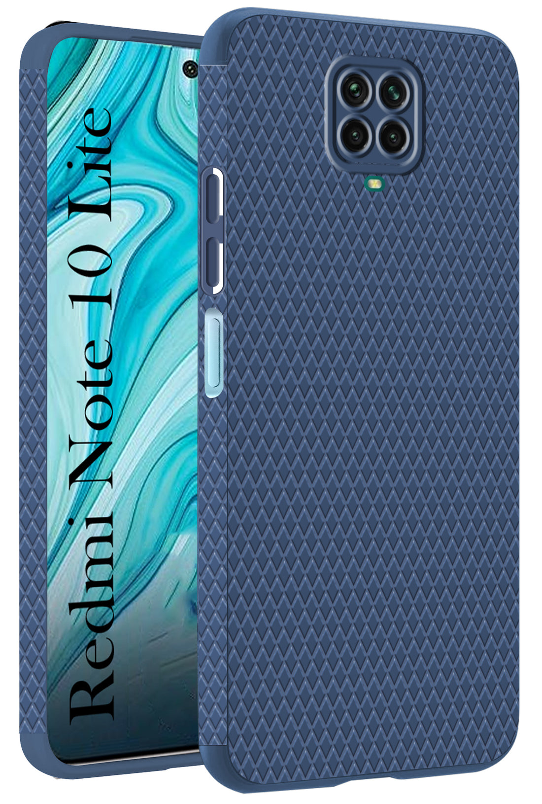 For Redmi Note 10 Lite Back Cover Case (Liquid Silicone | Side Grip | Camera Protection)