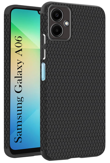 For Samsung Galaxy A06 Back Cover Case (Liquid Silicone | Side Grip | Camera Protection)