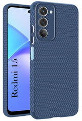 For Redmi 15 Back Cover Case (Camera Protection | Side Grip Texture | Soft and Flexible)