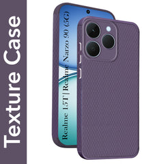 For Realme 15T | Realme Narzo 90 Back Cover Case(Camera Protection | Side Grip Texture | Soft and Flexible)