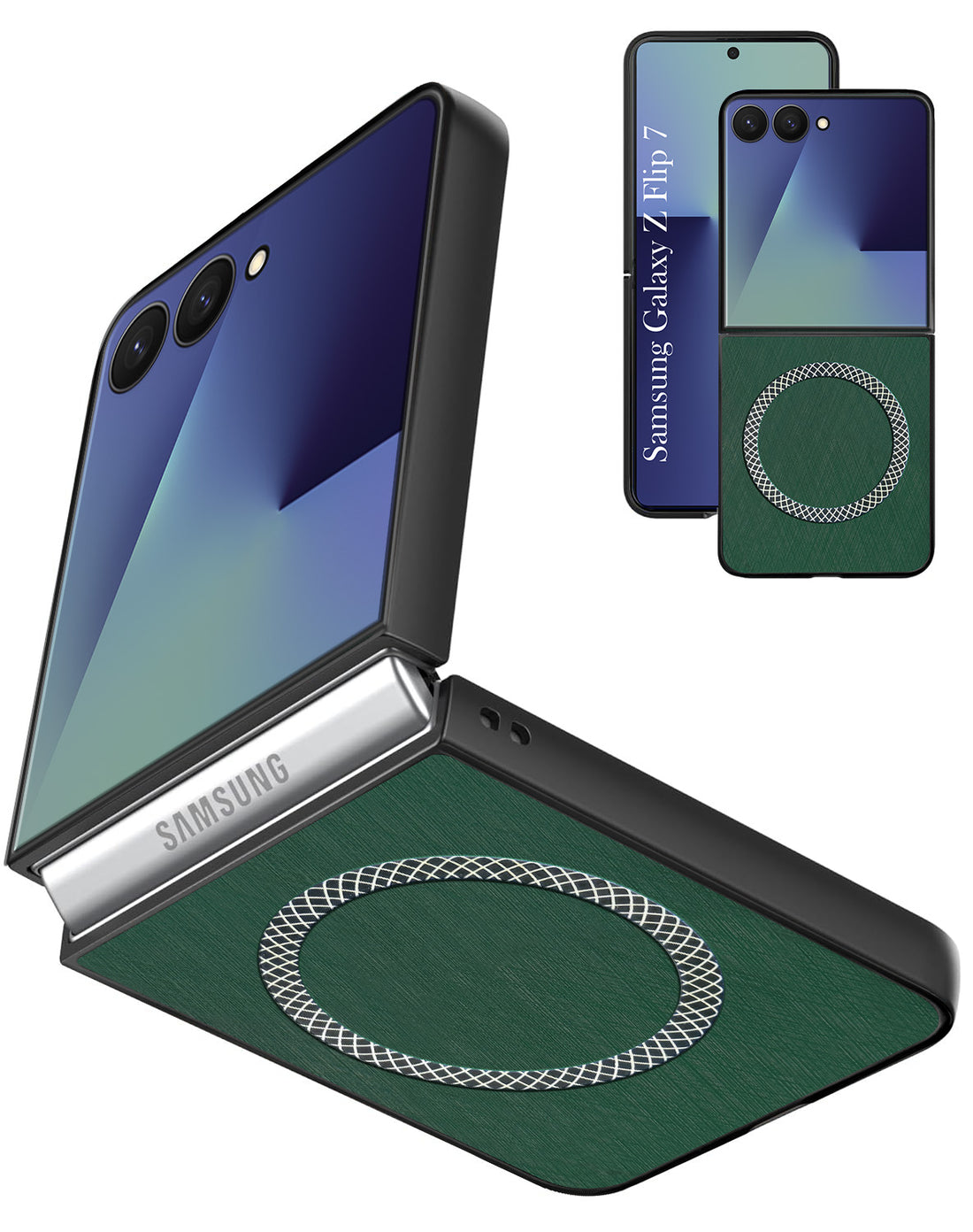 For Samsung Galaxy Z Flip 7 Back Cover Case ( Dual Color Matte Finish | Full Camera Protection | Sleek and Professional)