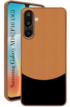For Samsung Galaxy M16 5G | Samsung Galaxy F16 Back Cover Case (Elegant PU Leather Finish | Premium Minimalist Professional | Camera Protection Bump)