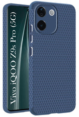 For Vivo iQOO Z9s Pro Back Cover Case (Liquid Silicone | Side Grip | Camera Protection)