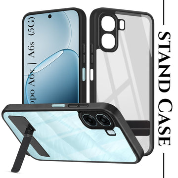 For Oppo Oppo A6X | Oppo A6S Back Cover Case (Built-in Stand | Lifetime Anti Yellow | Kickstand Shockproof | Camera Protection | MagSafe Compatible)