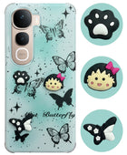 For Vivo Y400 Pro Back Cover Case (3D Cute Cartoons | Hard Back Side Soft | Matte Premium Finish | HD Printing)