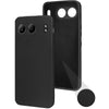 For Oneplus Nord 4 Back Cover Case (Matte Finish Silicone with Inside Fiber Cloth |Black)