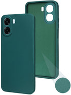 For Oppo A6X | Oppo A6S Back Cover Case (Matte Finish Silicone with Inside Fiber cloth)