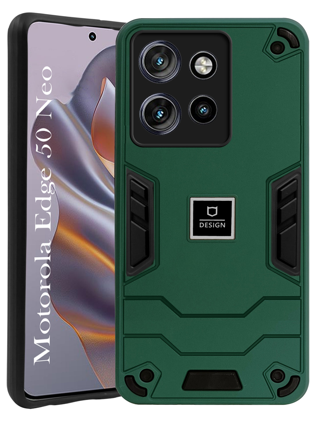 For Motorola Moto Edge 50 Neo Back Cover Case (Lightweight Hybrid Shockproof Polycarbonate)