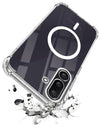 For Samsung Galaxy M56 | Samsung Galaxy F56 Back Cover Shockproof Crystal-Clear (Magsafe Wireless Support | Drop & Camera Protection | Hard Polycarbonate)