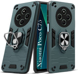 For Poco C75 | Poco M7 Back Cover Case (Shockproof Polycarbonate Dual Layer Hybrid Armor)