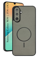 For Samsung Galaxy M36 | Samsung Galaxy F36 Back Cover Case PU Leather (Texture Grip Design | Professional Minimalist | Camera Protection | Soft and Flexible)
