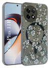 For OnePlus 11R Back Cover Case (Cute Floral Design | Flower Print for Girls | MagSafe Compatible Wireless Charging)