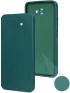 For Samsung Galaxy J6 Plus Back Cover (Matte Finish Silicone with Inside Fiber Cloth)
