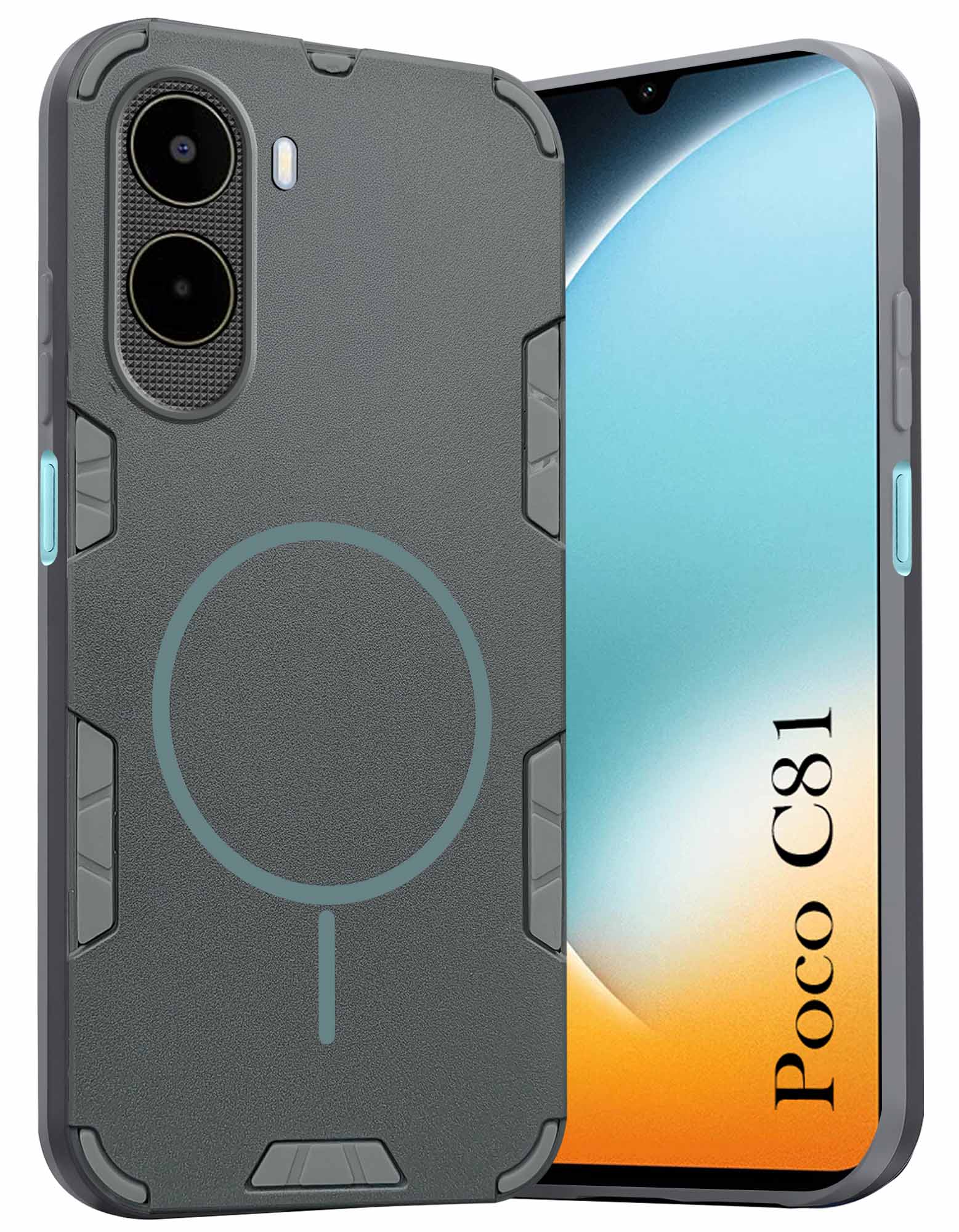 For Poco C81 Back Cover Case (Slim Hybrid Armor | Shockproof Camera Protection | Rugged Dual Layer)