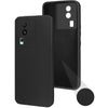 For Vivo iQOO Neo 7 5G Back Cover Case (Matte Finish Silicone with Inside Fiber Cloth)