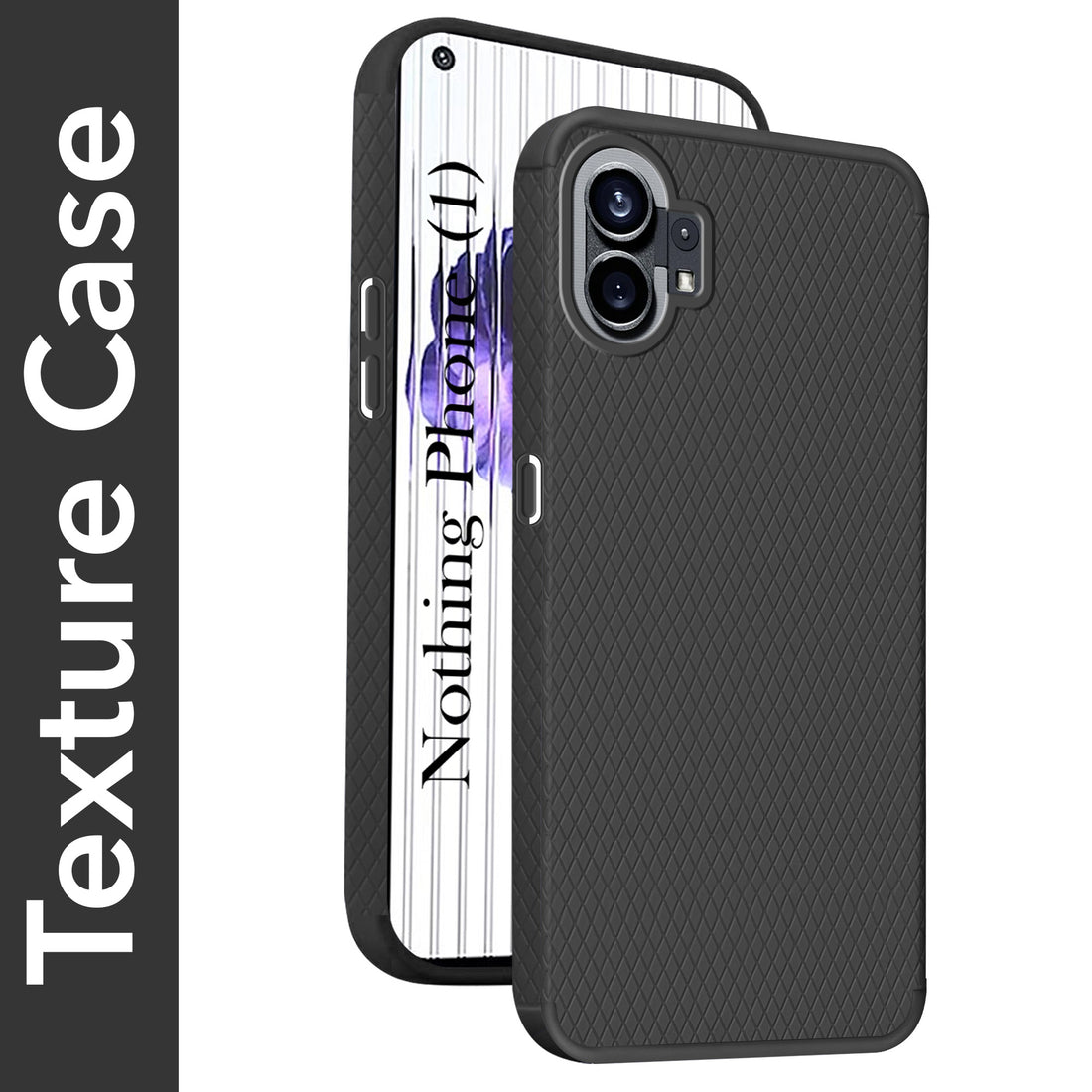 For Nothing Phone 1 Back Cover Case (Liquid Silicone | Side Grip | Camera Protection)